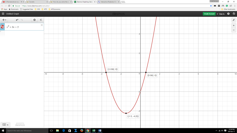 how-do-you-solve-the-equation-x-2-3x-2-0-by-graphing-socratic